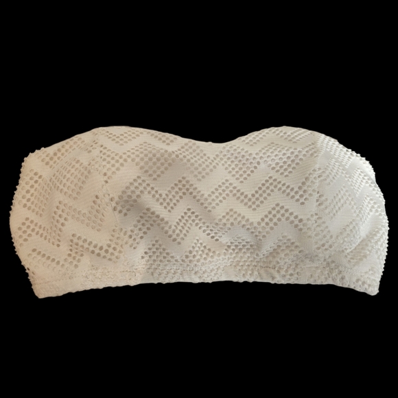 Bozzolo Other - Bozzolo White Chevron Bandeau Bra Size Small NWOT
